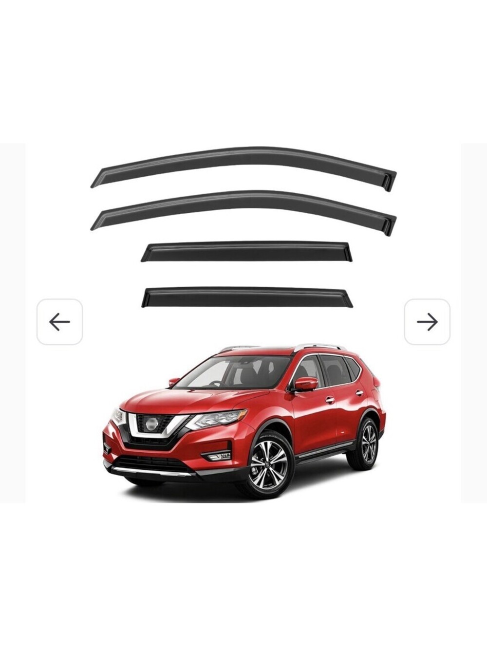 Rain Guards for 2014-2020 Nissan Rogue (Exclude Rogue Sport Models), 4 Pieces